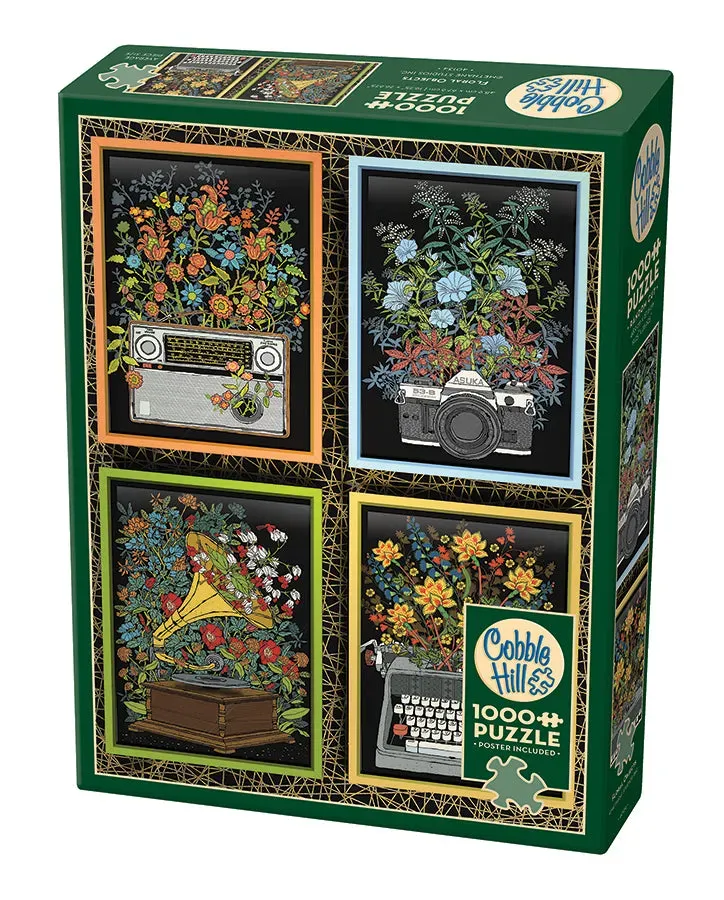 Cobble Hill Floral Objects puzzle 1000 piese vintage