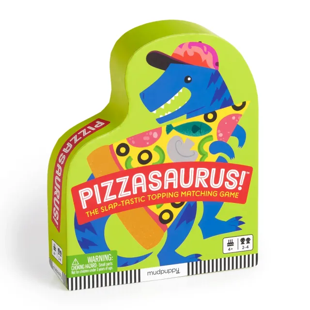 Mudpuppy Pizzasaurus joc de carti cu pizza dinozauri