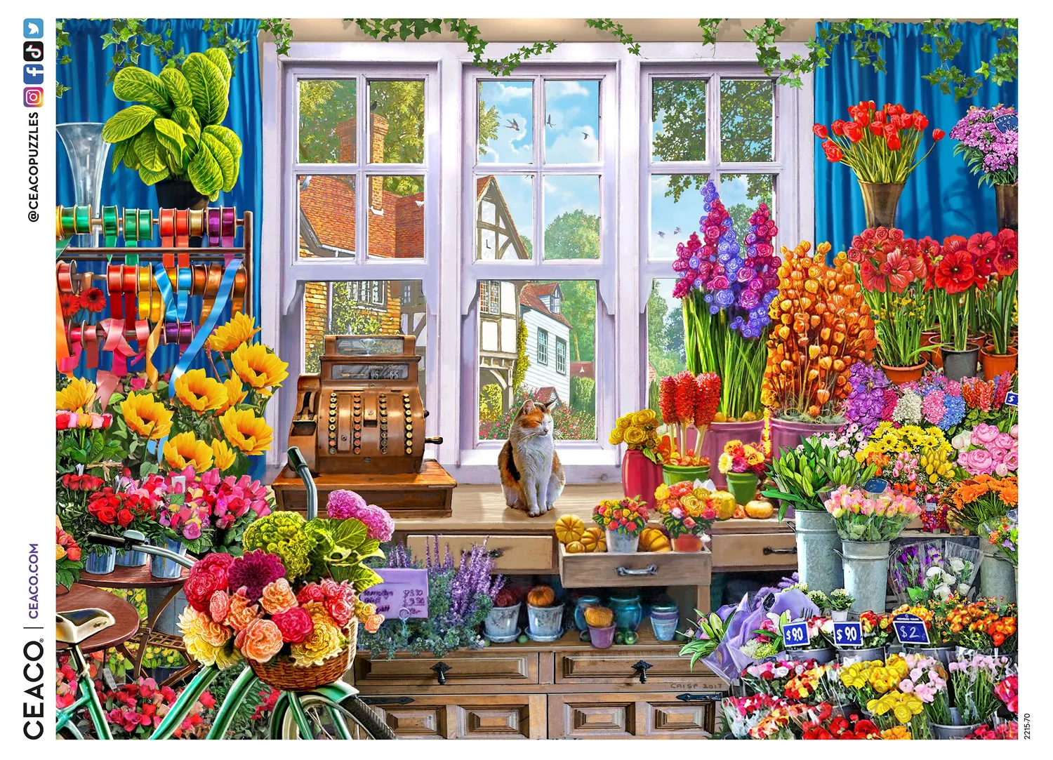 Ceaco Flower Shoppe puzzle 300 piese supradimensionate