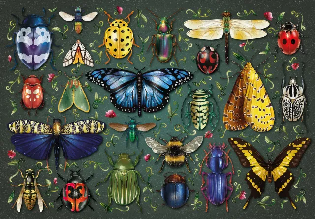 Mosaic Puzzles Insectarium puzzle lemn 100 piese insecte