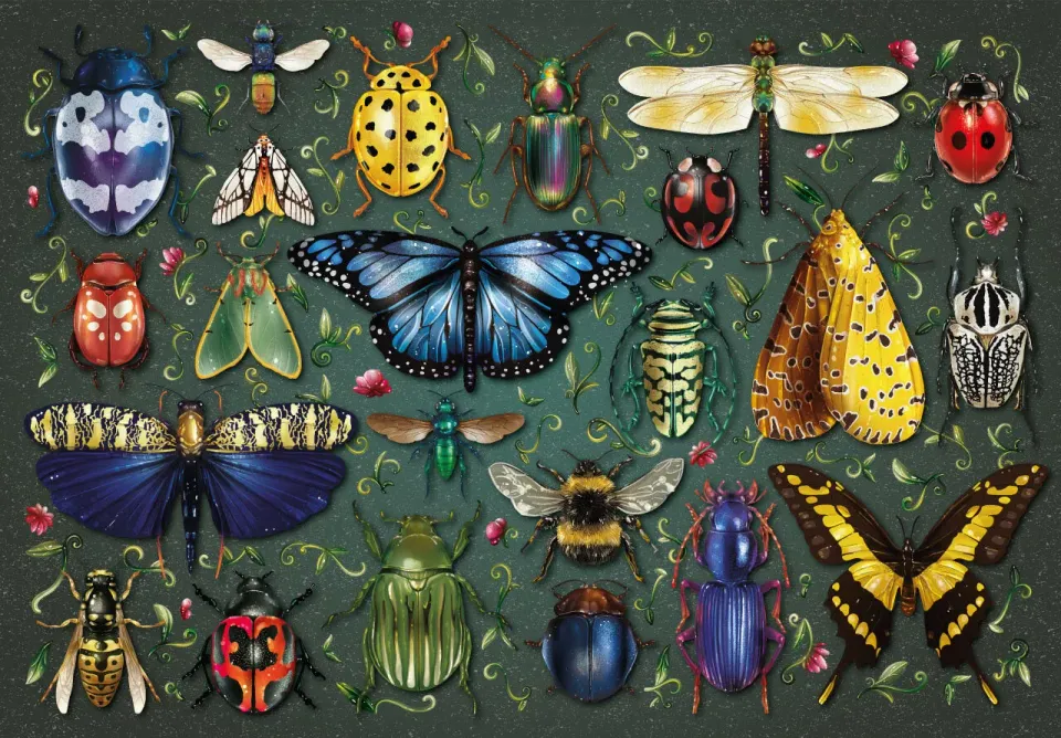 Mosaic Puzzles Insectarium puzzle lemn 100 piese insecte
