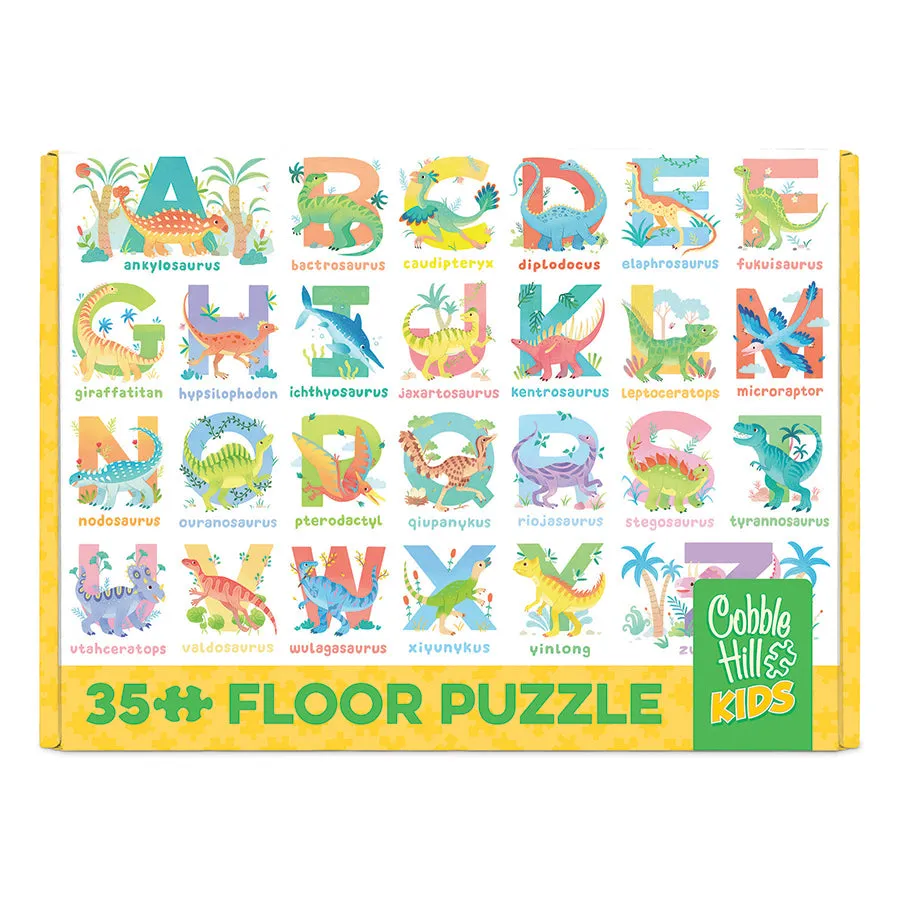 Cobble Hill Dinosaur Alphabet puzzle podea 35 piese dinozauri