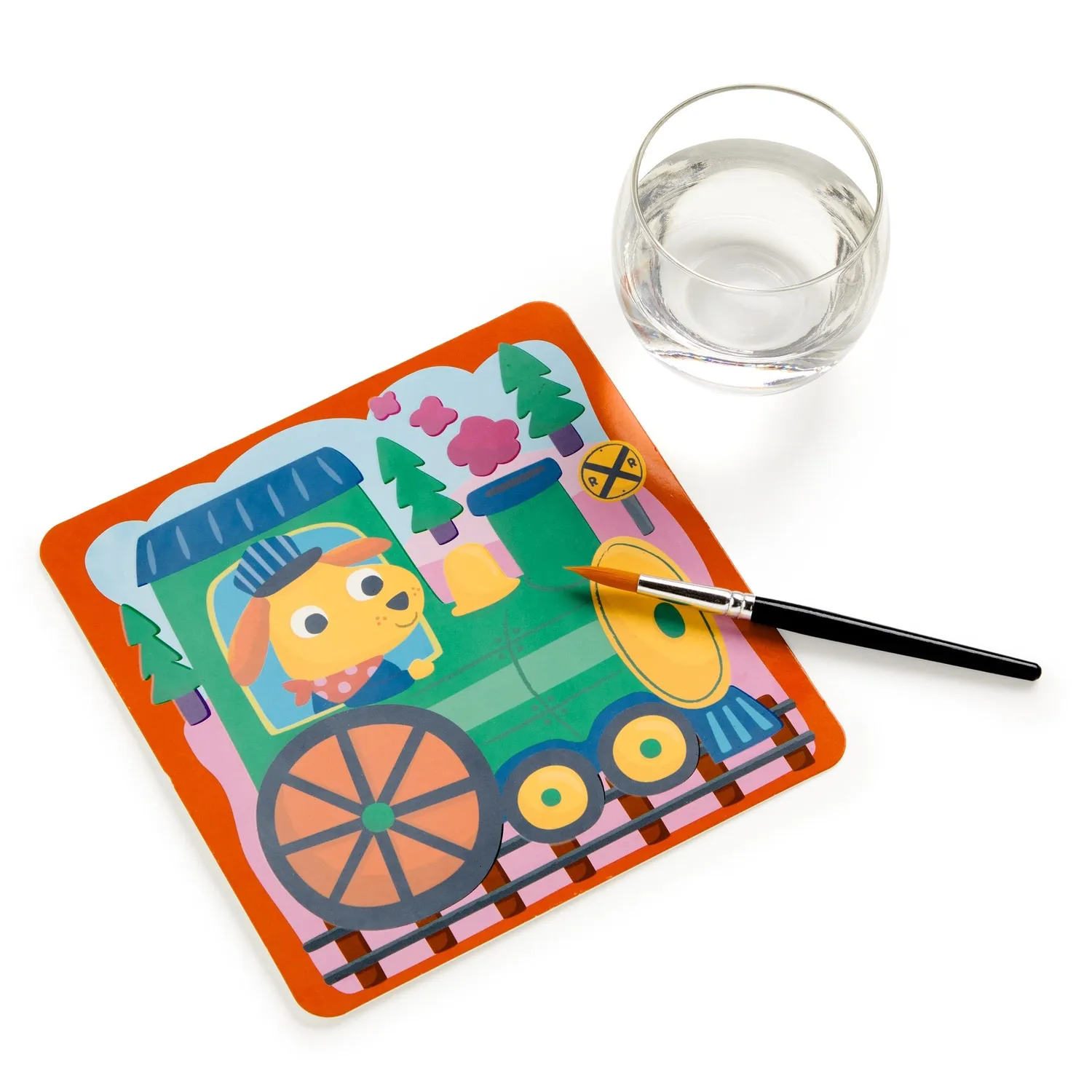 Mudpuppy Busy Vehicles set pictura cu apa 6 planse