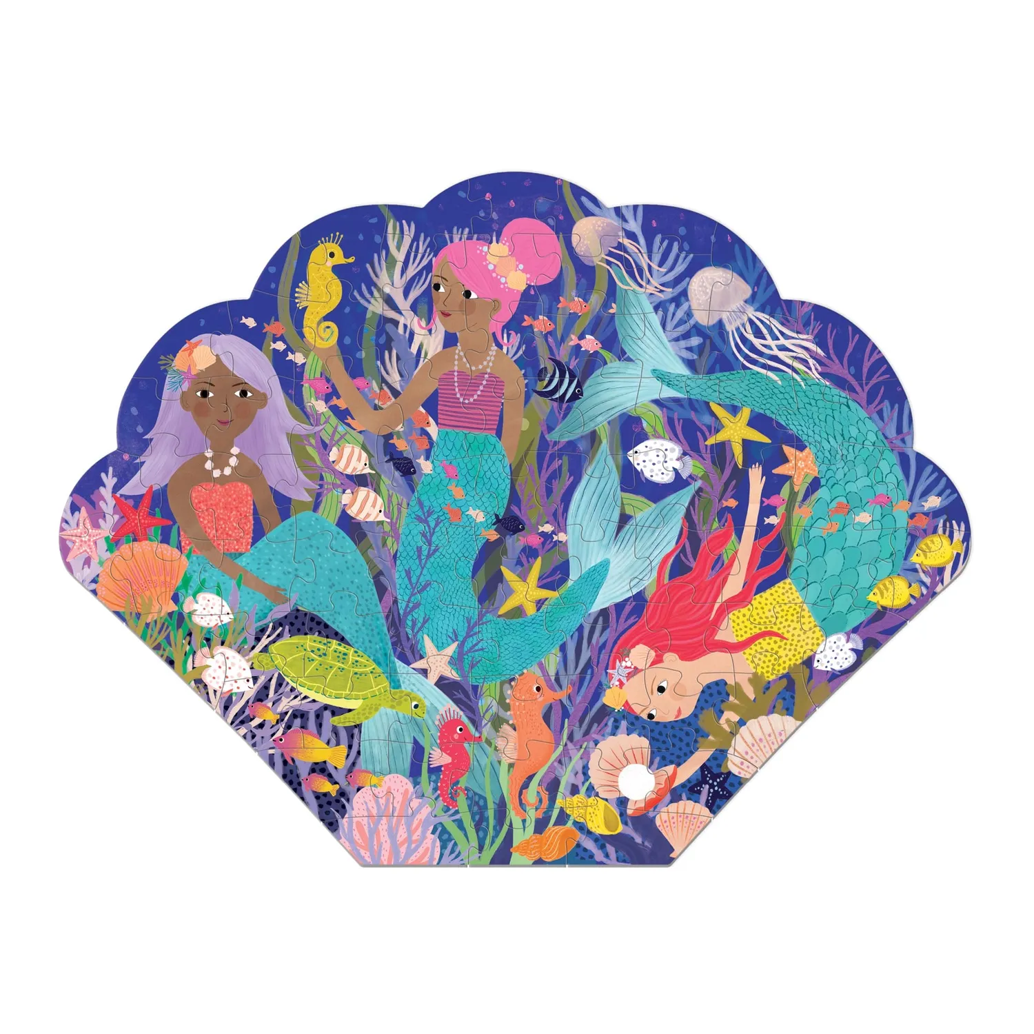Mudpuppy Mermaid Cove puzzle 75 piese scoica sirene
