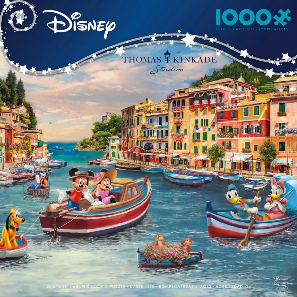 Ceaco Thomas Kinkade Disney Mickey and Minnie in Italy puzzle 1000 piese