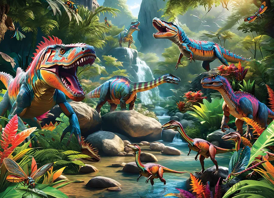 Cobble Hill Prehistoric Beasts puzzle 500 piese jungla