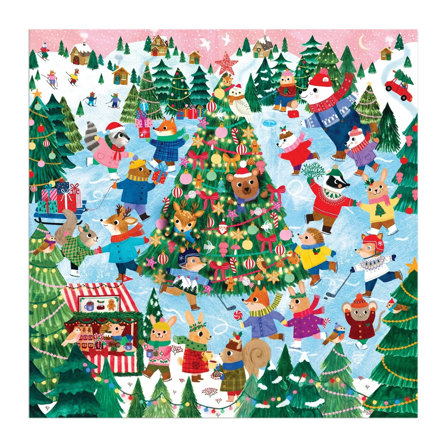 Mudpuppy Winter Whirl puzzle 500 piese de iarna