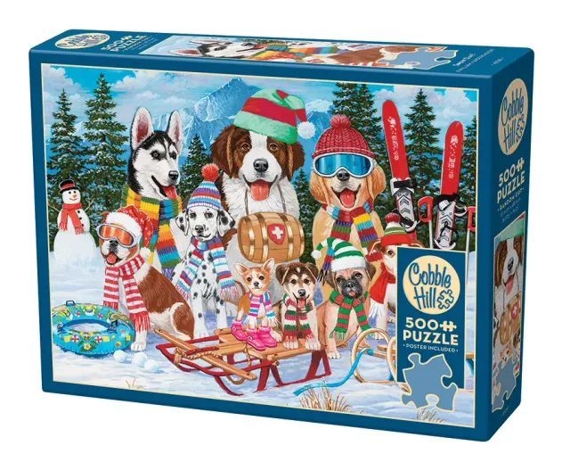 Cobble Hill Snow Day puzzle 500 piese iarna