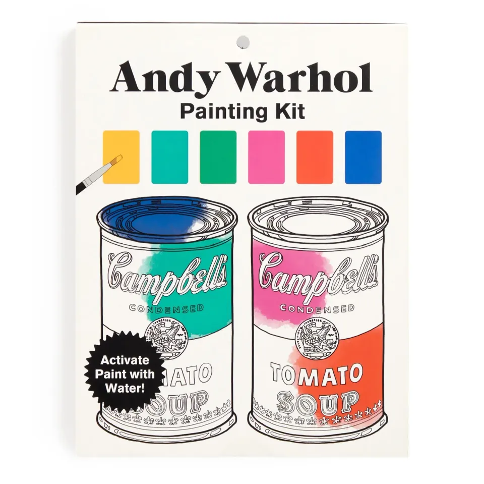 Mudpuppy Andy Warhol kit pictura 10 carduri acuarela