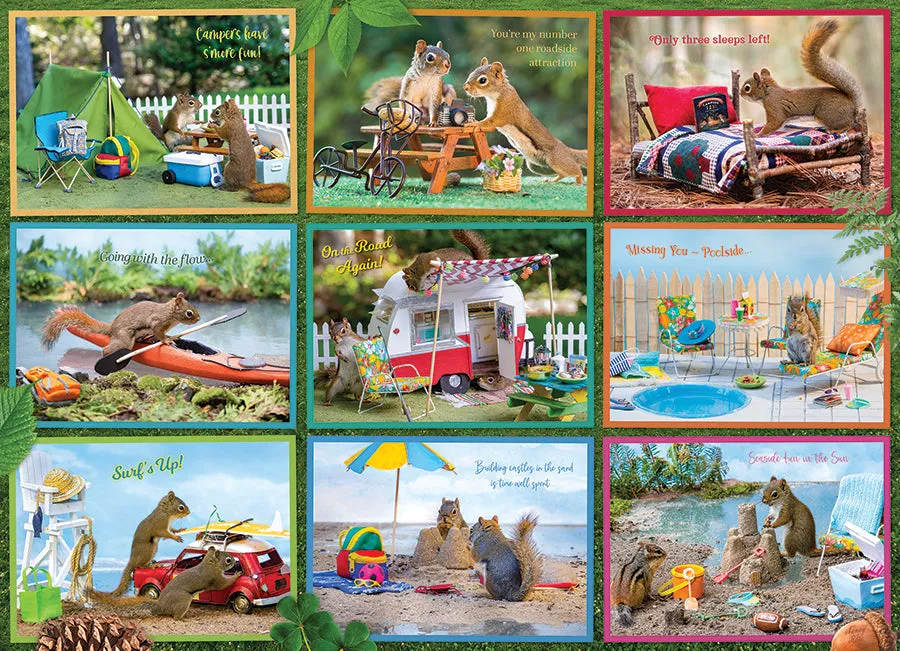 Cobble Hill Squirrels on Vacation puzzle 1000 piese