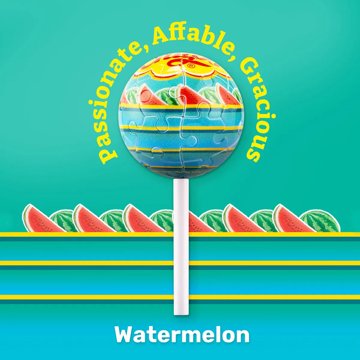 PieceRelax Watermelon A3895 breloc puzzle Chups