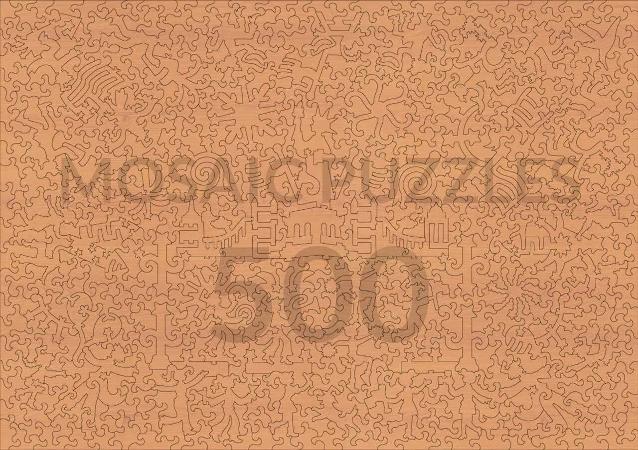 Mosaic Puzzles Independence Day puzzle lemn 500 piese mare