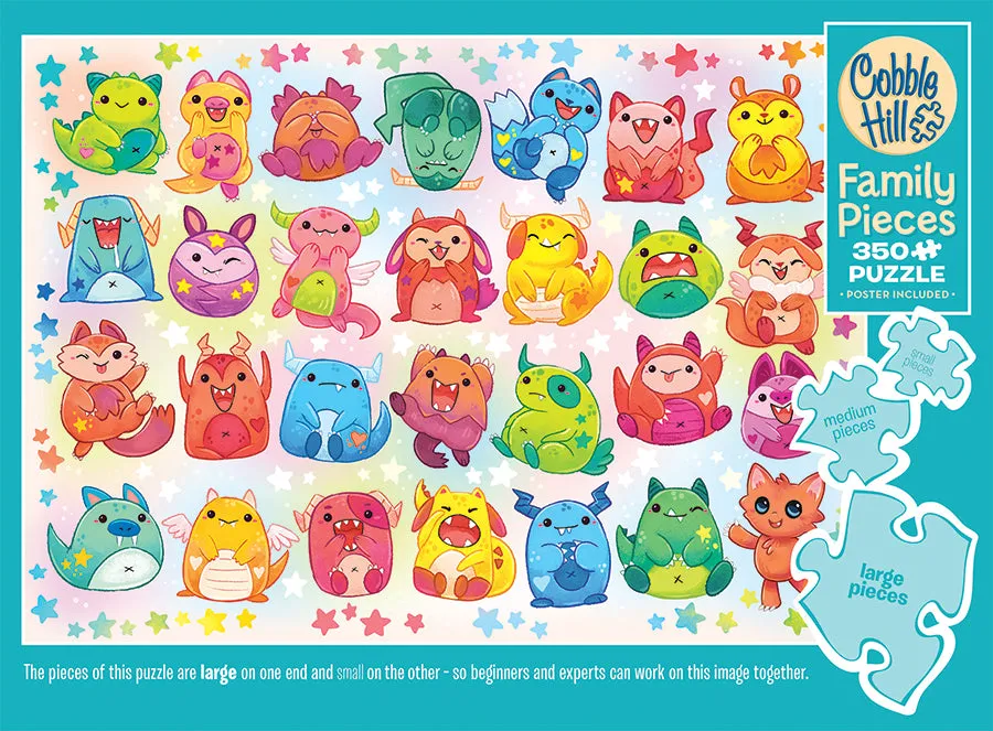 Cobble Hill Little Monsters puzzle 350 piese familie