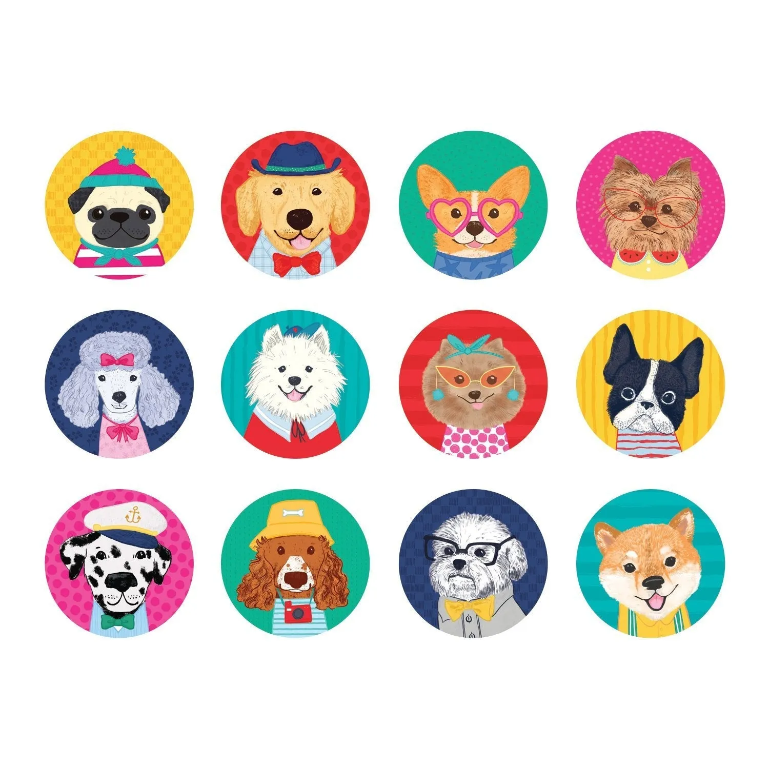 Mudpuppy Dog Portraits joc memorie 24 piese mini