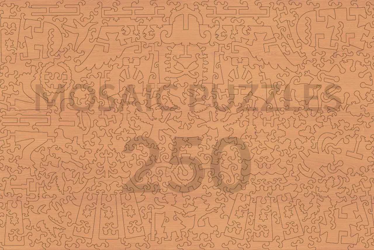 Mosaic Puzzles The Angel Choir puzzle lemn 3D 250 piese craciun