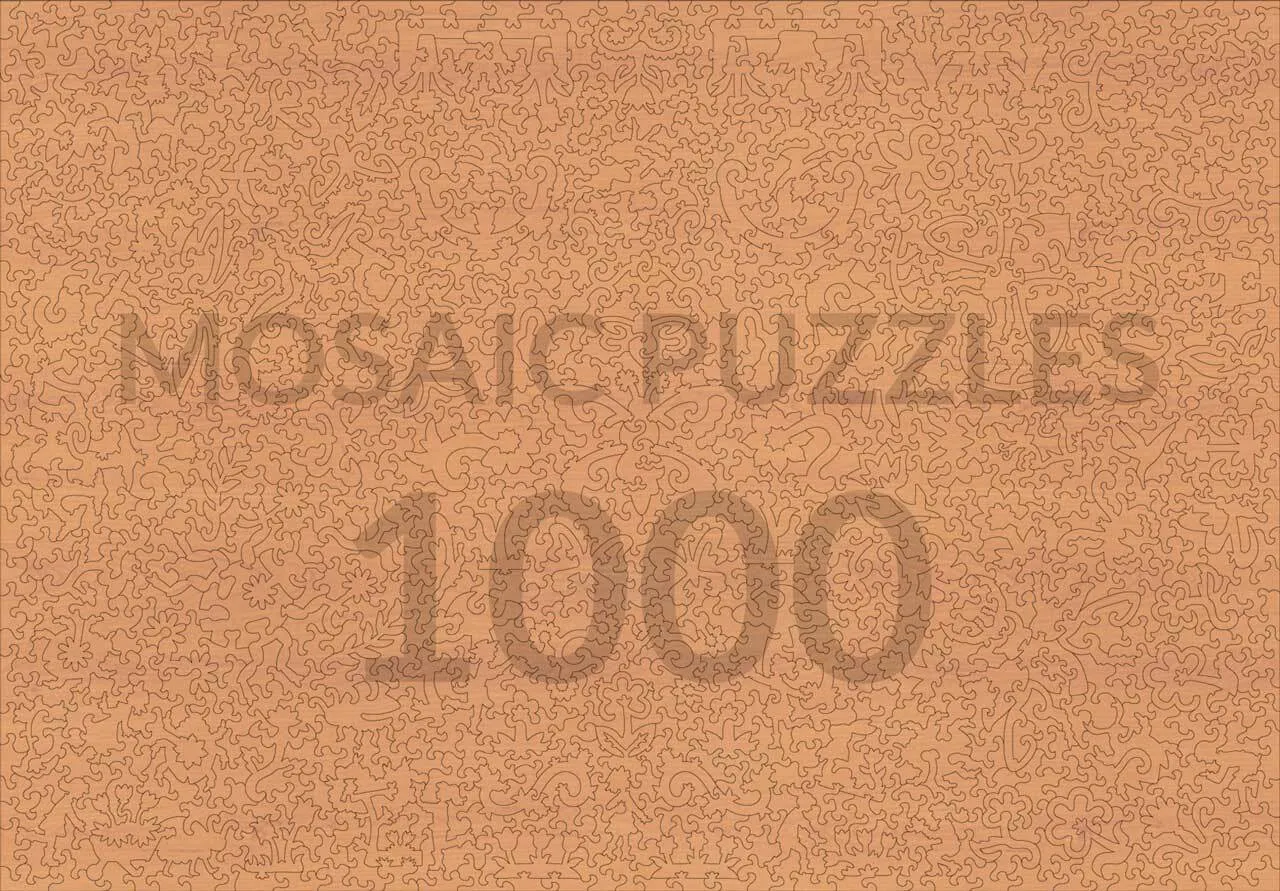 Mosaic Puzzles Edible Fungi puzzle lemn 1000 piese botanic