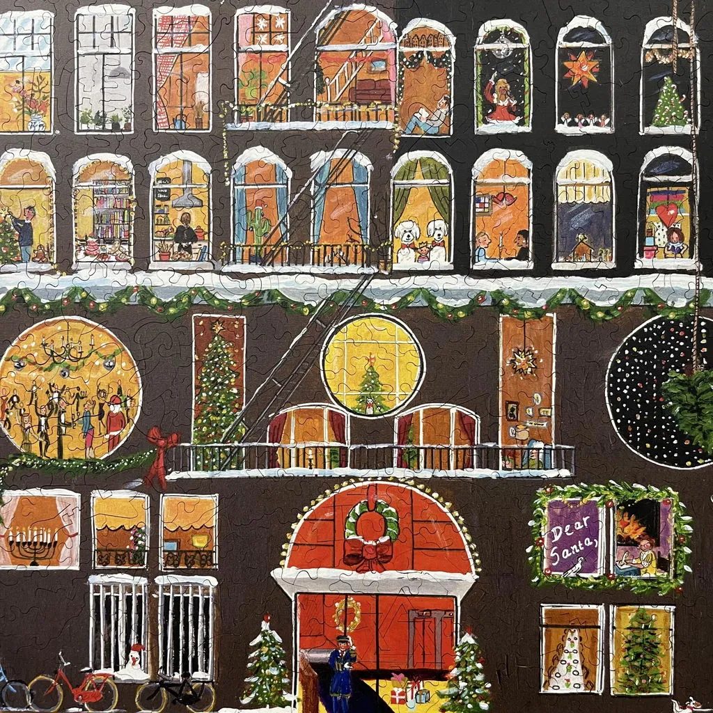 Hidden Piece Holiday House puzzle 538 piese Craciun