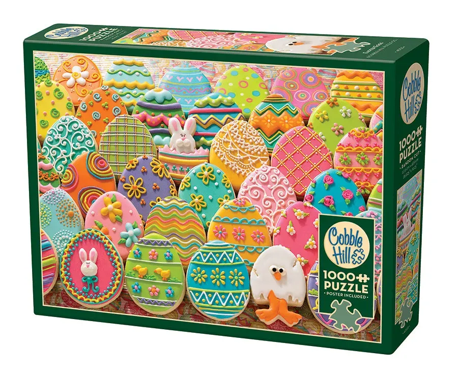 Cobble Hill Easter Eggs puzzle 1000 piese fursecuri