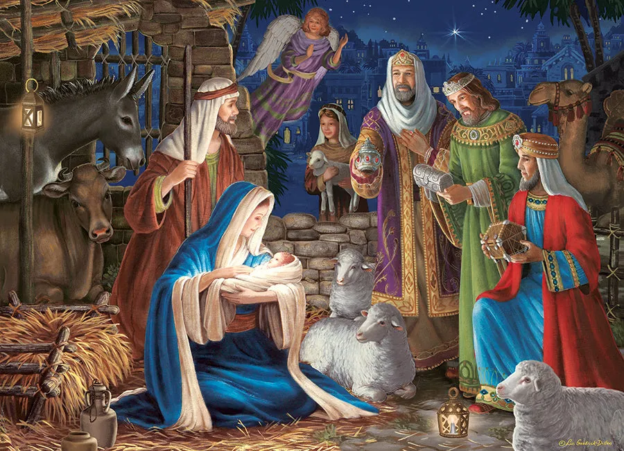 Cobble Hill Miracle in Bethlehem puzzle 1000 piese Craciun
