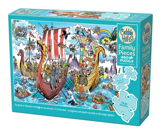Cobble Hill Viking Voyage puzzle familie 350 piese vikingi