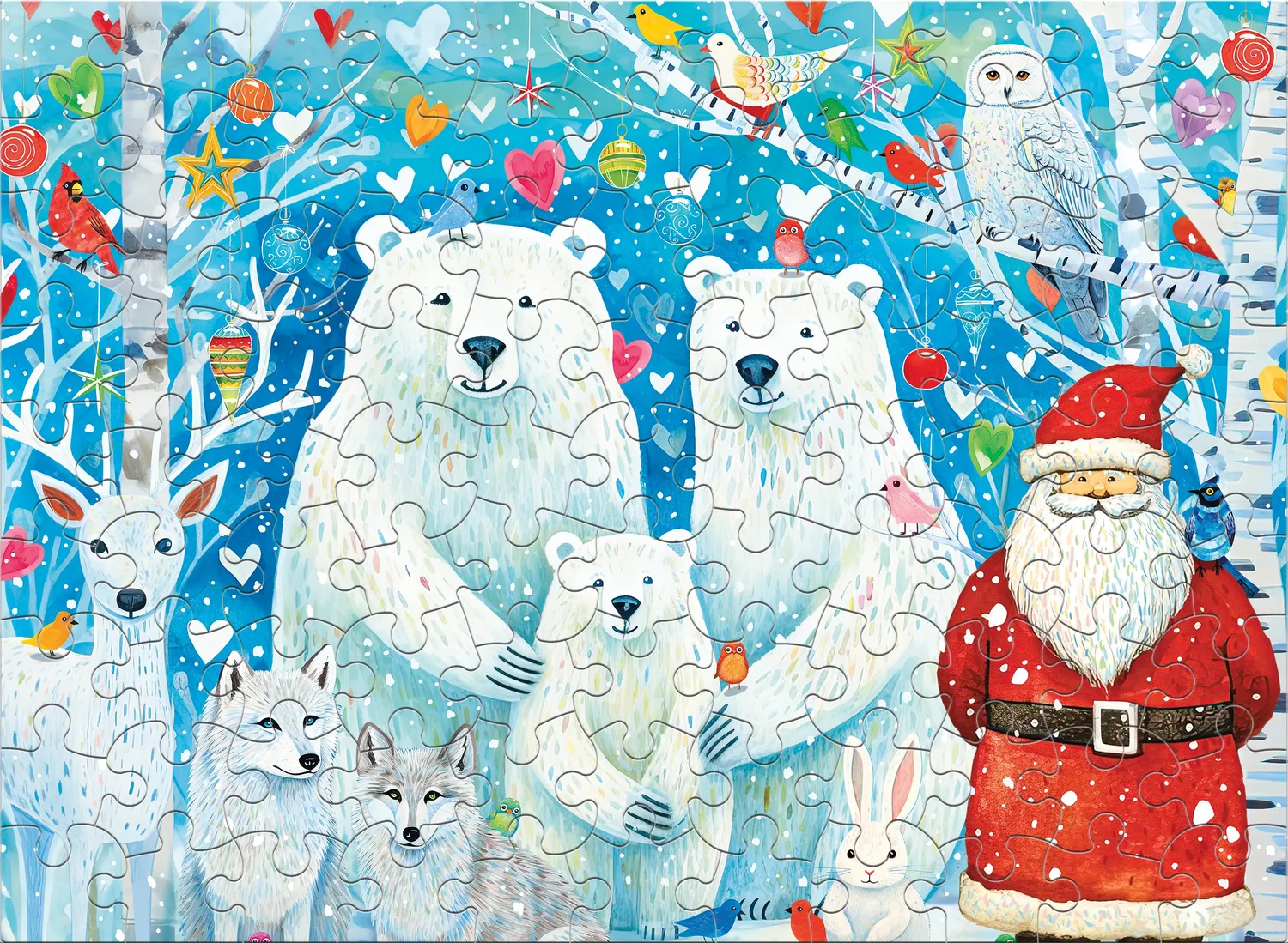 Ceaco Polar Portrait puzzle 100 piese Crăciun