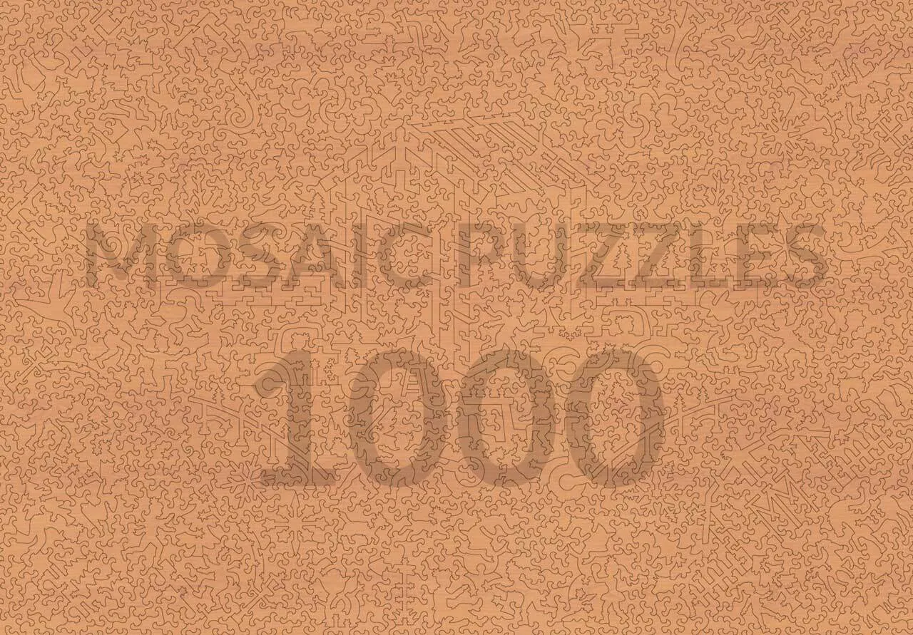 Mosaic Puzzles The Christmas Tree Tradition puzzle lemn 1000 piese Crăciun