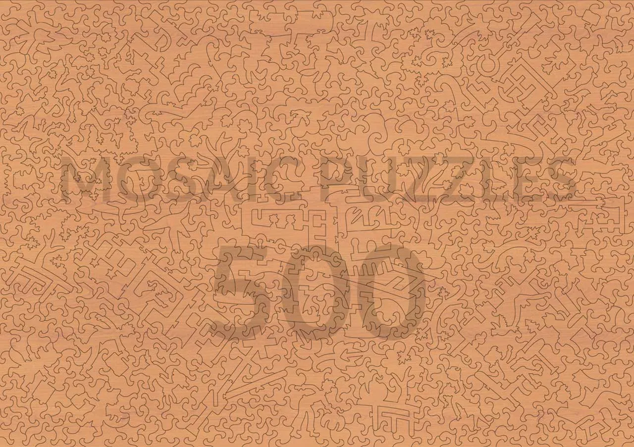 Mosaic Puzzles Grand Alpine Journey puzzle lemn 500 piese munte