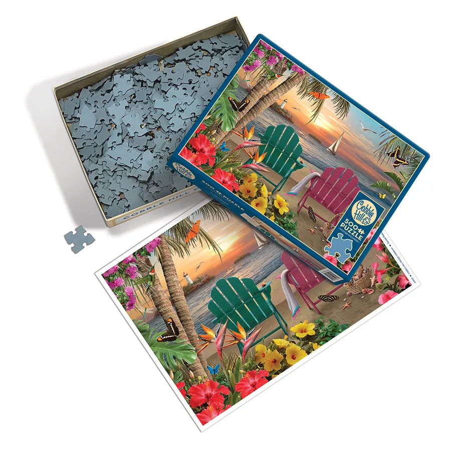 Cobble Hill Island Paradise puzzle 500 piese tropical