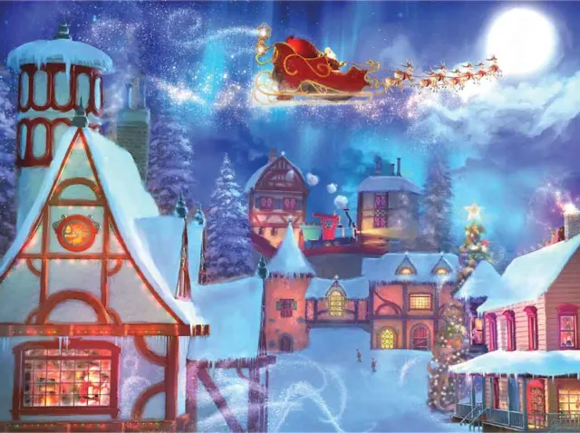 Mosaic Puzzles A Christmas Wish puzzle lemn 500 piese noapte
