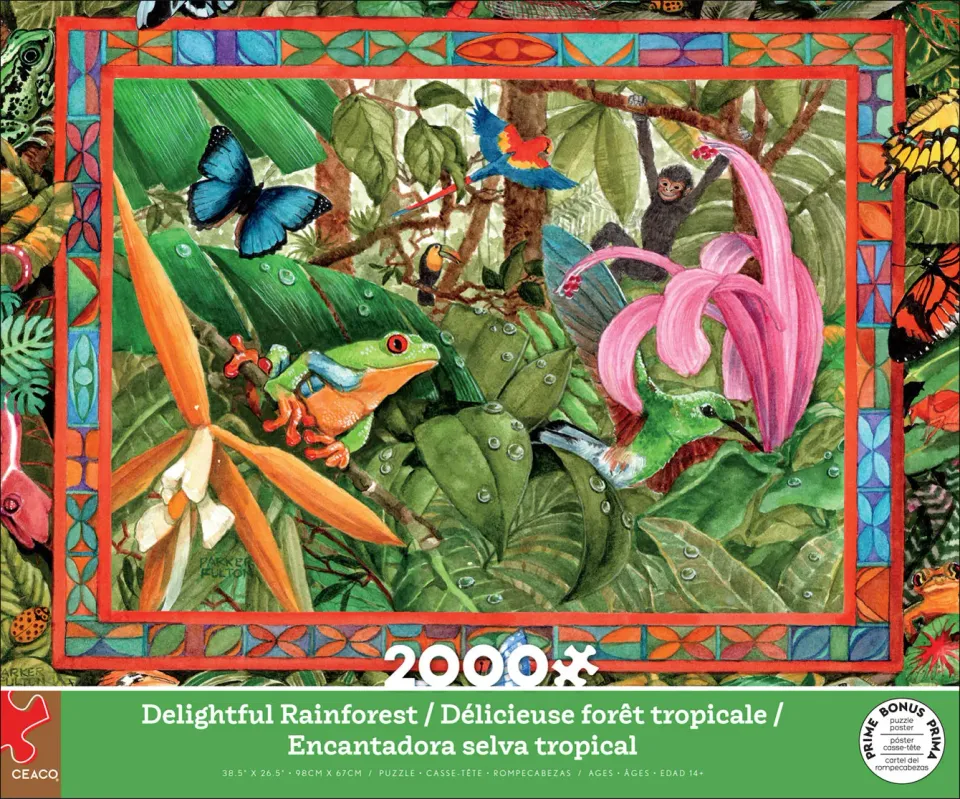 Ceaco Delightful Rainforest puzzle 2000 piese natura