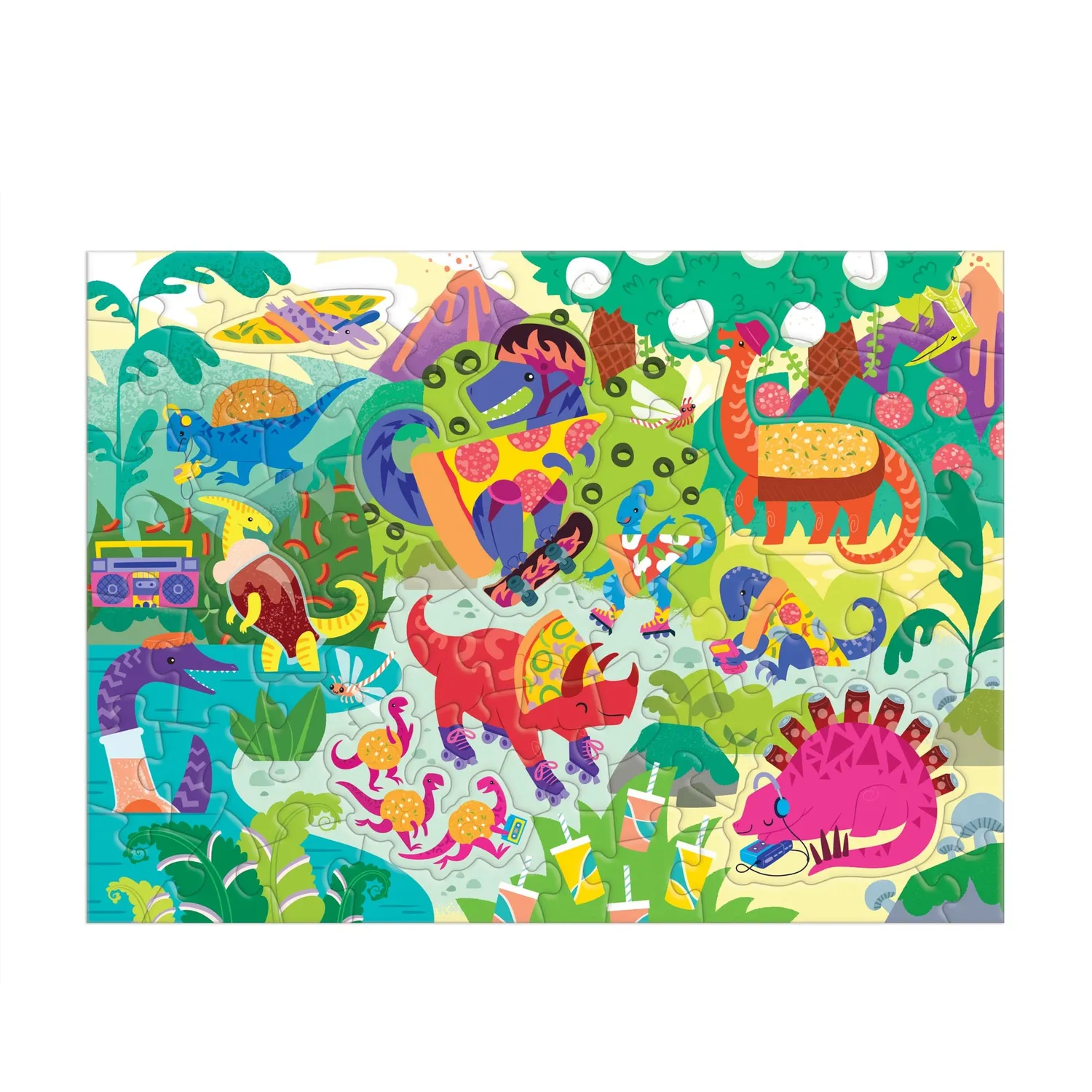 Mudpuppy Pizzasaurus puzzle parfumat 60 piese 38x28 cm