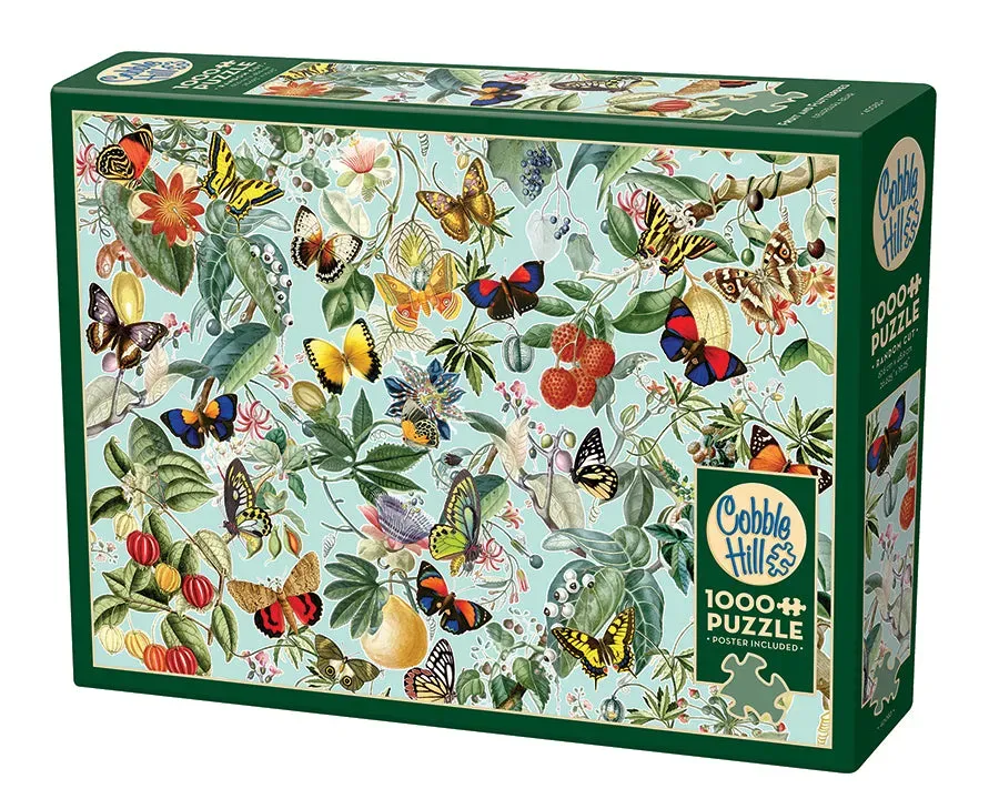 Cobble Hill Fruit and Flutterbies puzzle 1000 piese fluturi