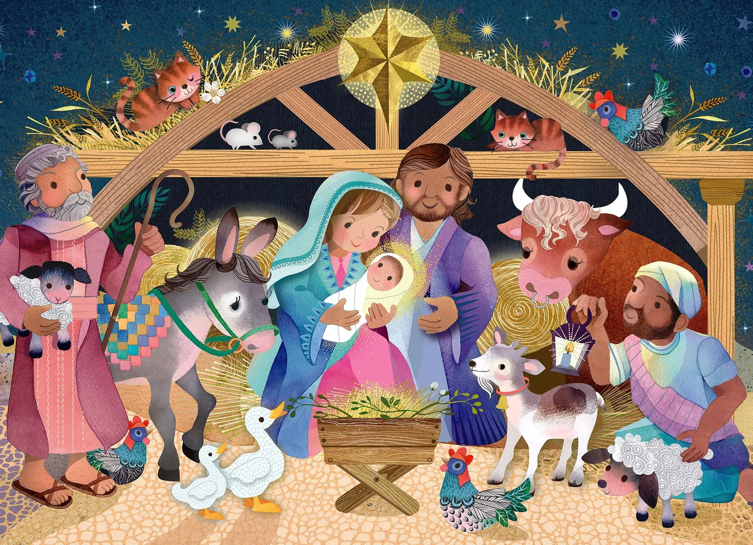 Cobble Hill A Child is Born puzzle tava 35 piese copii