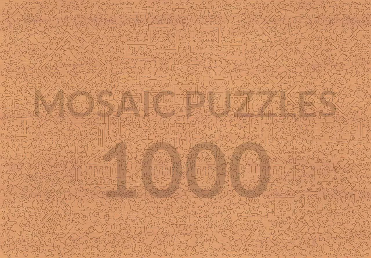 Mosaic Puzzles Biscuits Mucha puzzle lemn 1000 piese vintage