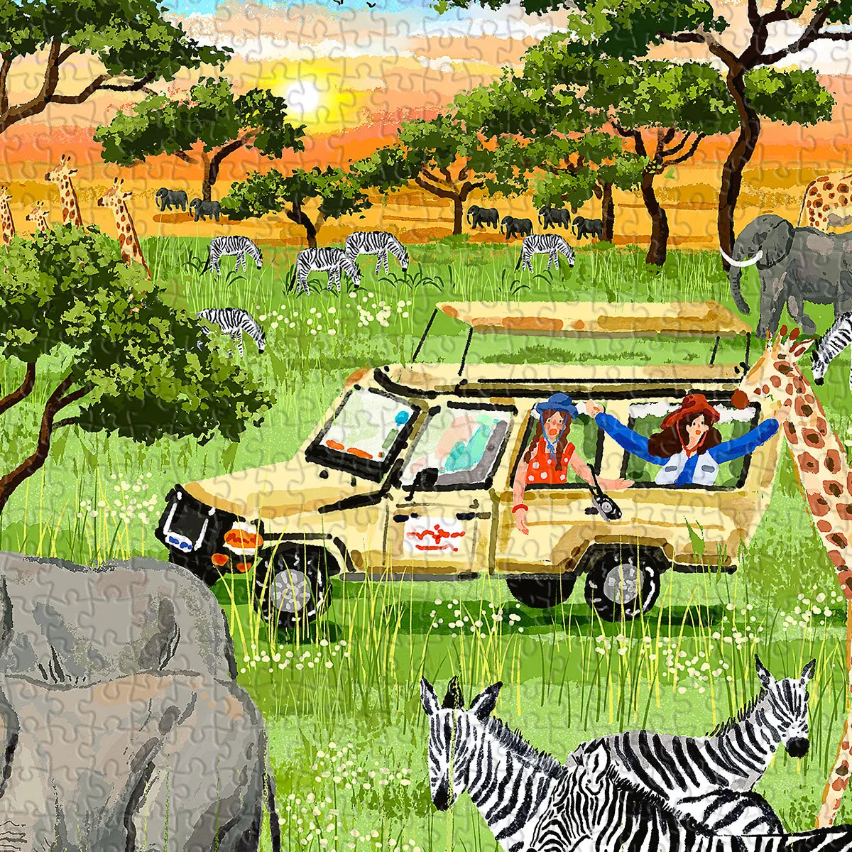 PieceRelax PieceClicks African Savanna U1338 puzzle 1000 piese safari
