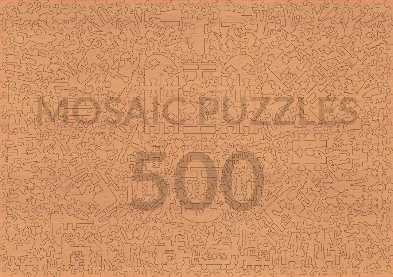 Mosaic Puzzles Air Show puzzle 3D lemn 500 piese avion