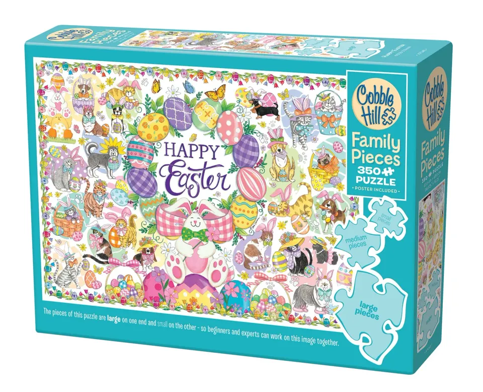 Cobble Hill Happy Easter puzzle familie 350 piese Paște