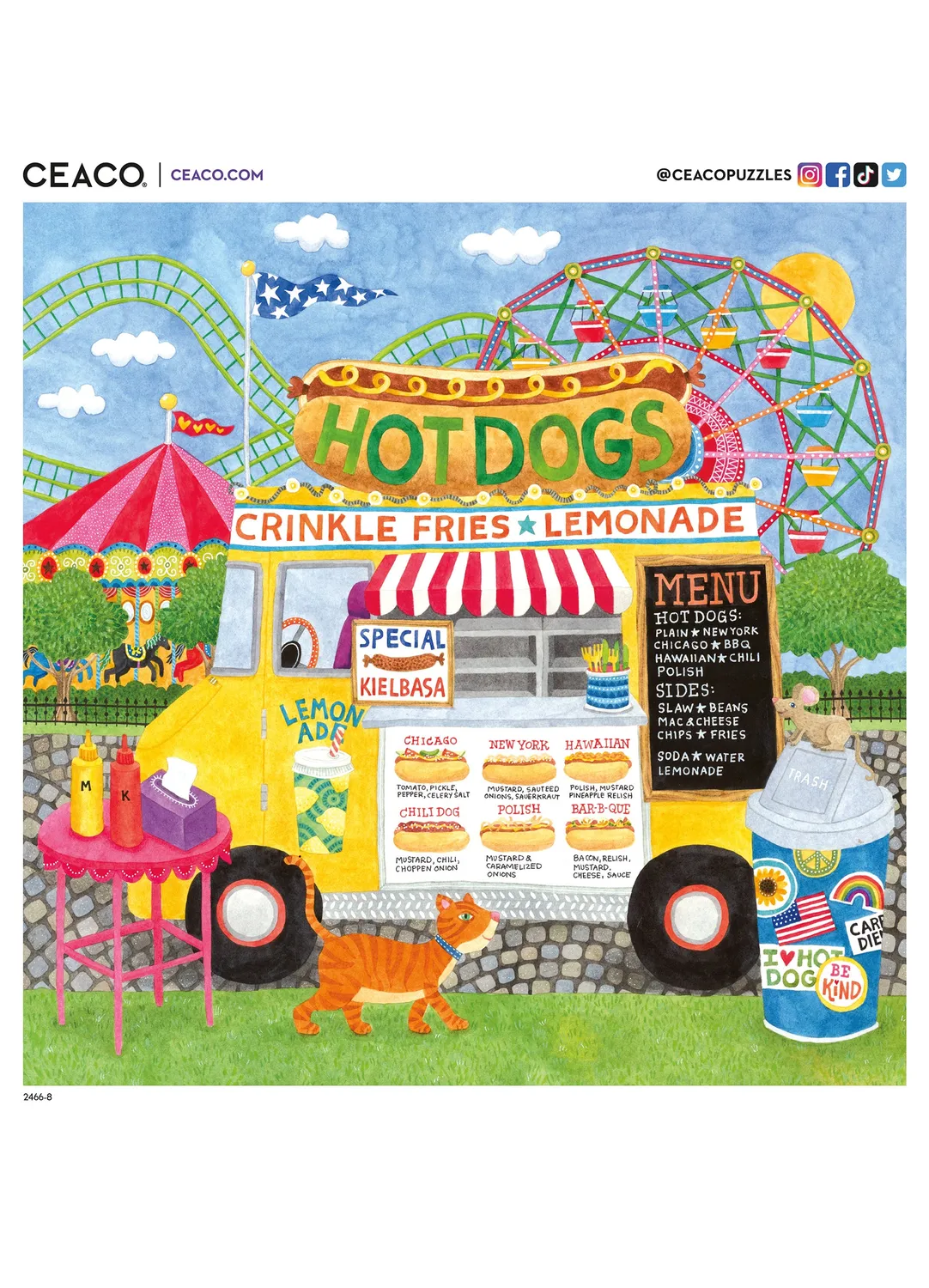 Ceaco Food Trucks Hot Dog puzzle 500 piese
