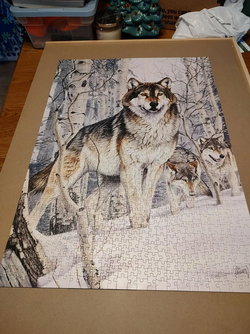 Cobble Hill Second Glance puzzle 1000 piese lupi