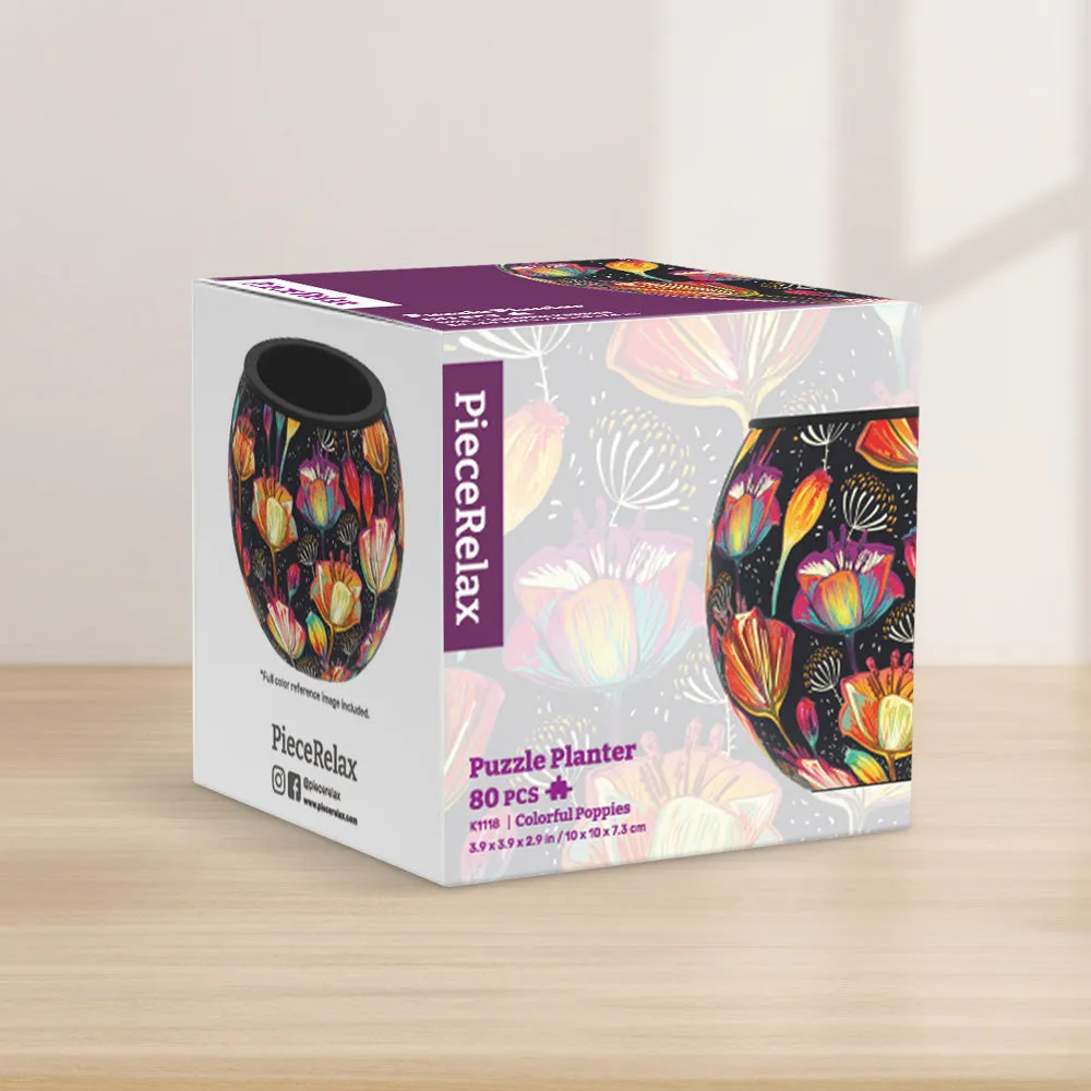 PieceRelax Colorful Poppies K1118 puzzle ghiveci