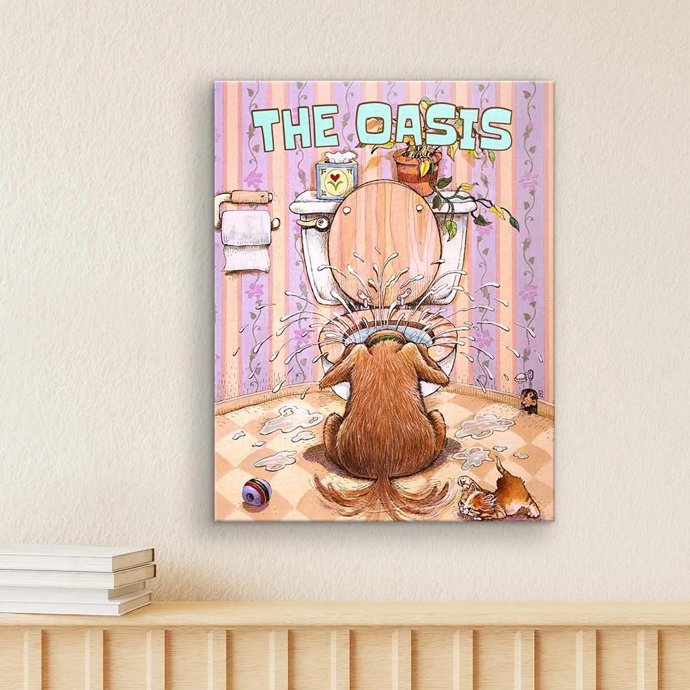 PieceRelax HN1434 puzzle canvas The Oasis 30x23 cm