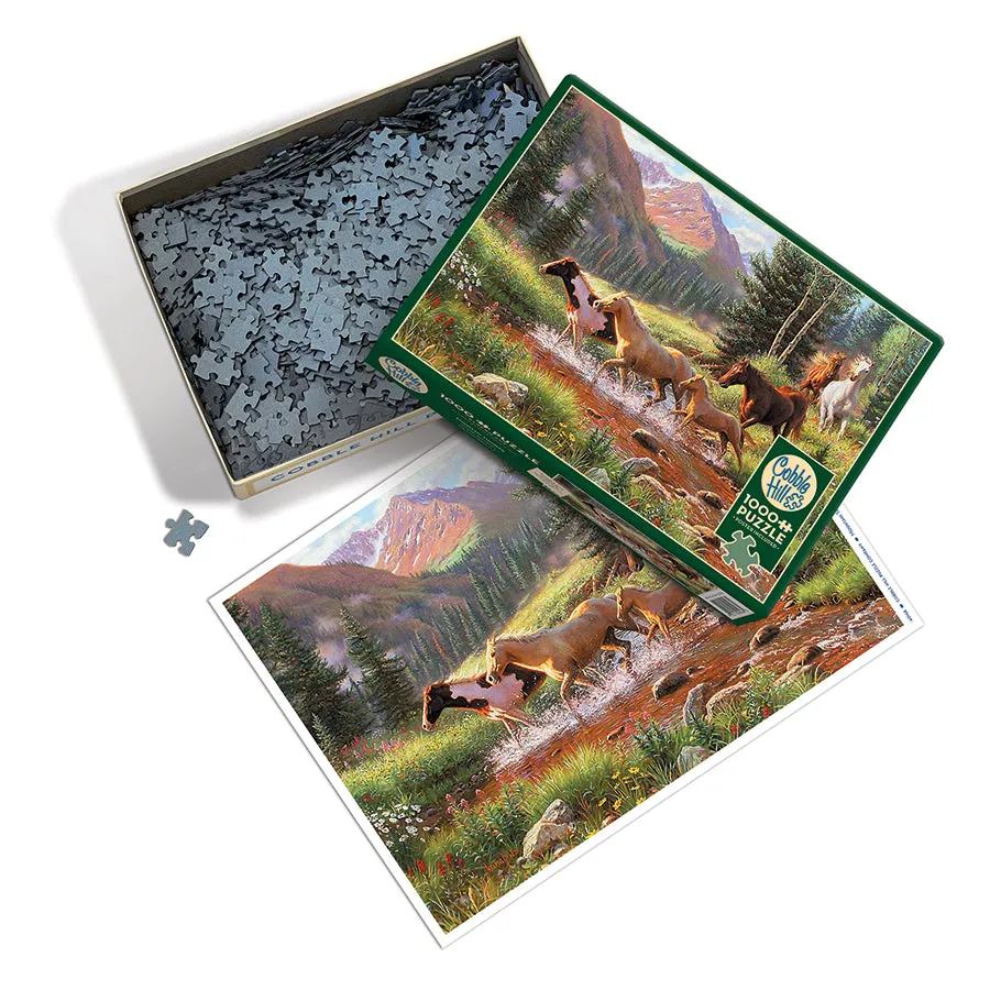 Cobble Hill Mountain Thunder 40168 puzzle 1000 piese cai