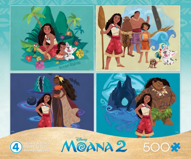 Ceaco Moana 2 Multipack puzzle 4x500 piese Disney
