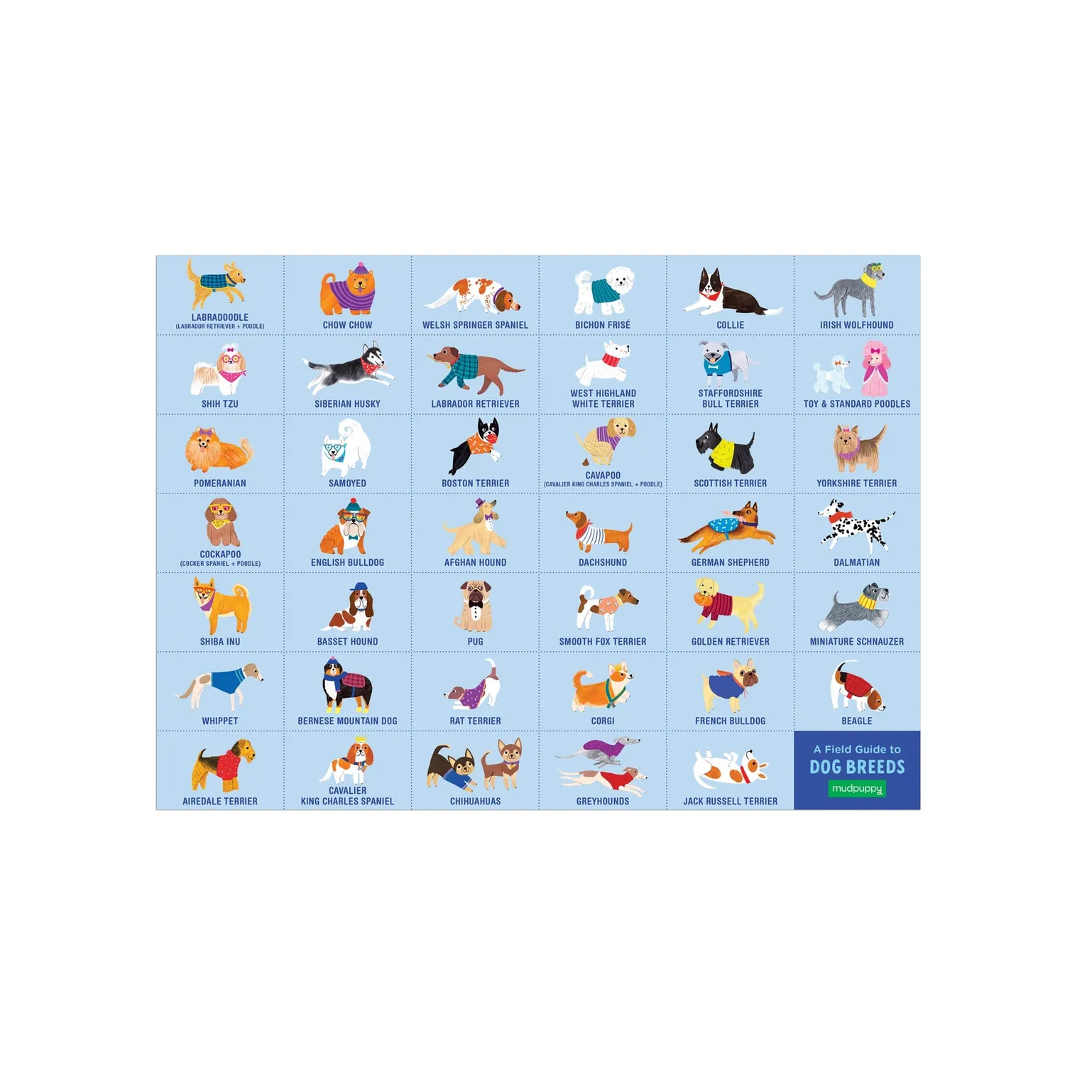 Mudpuppy Doggie Days puzzle căutare 64 piese 4+ ani