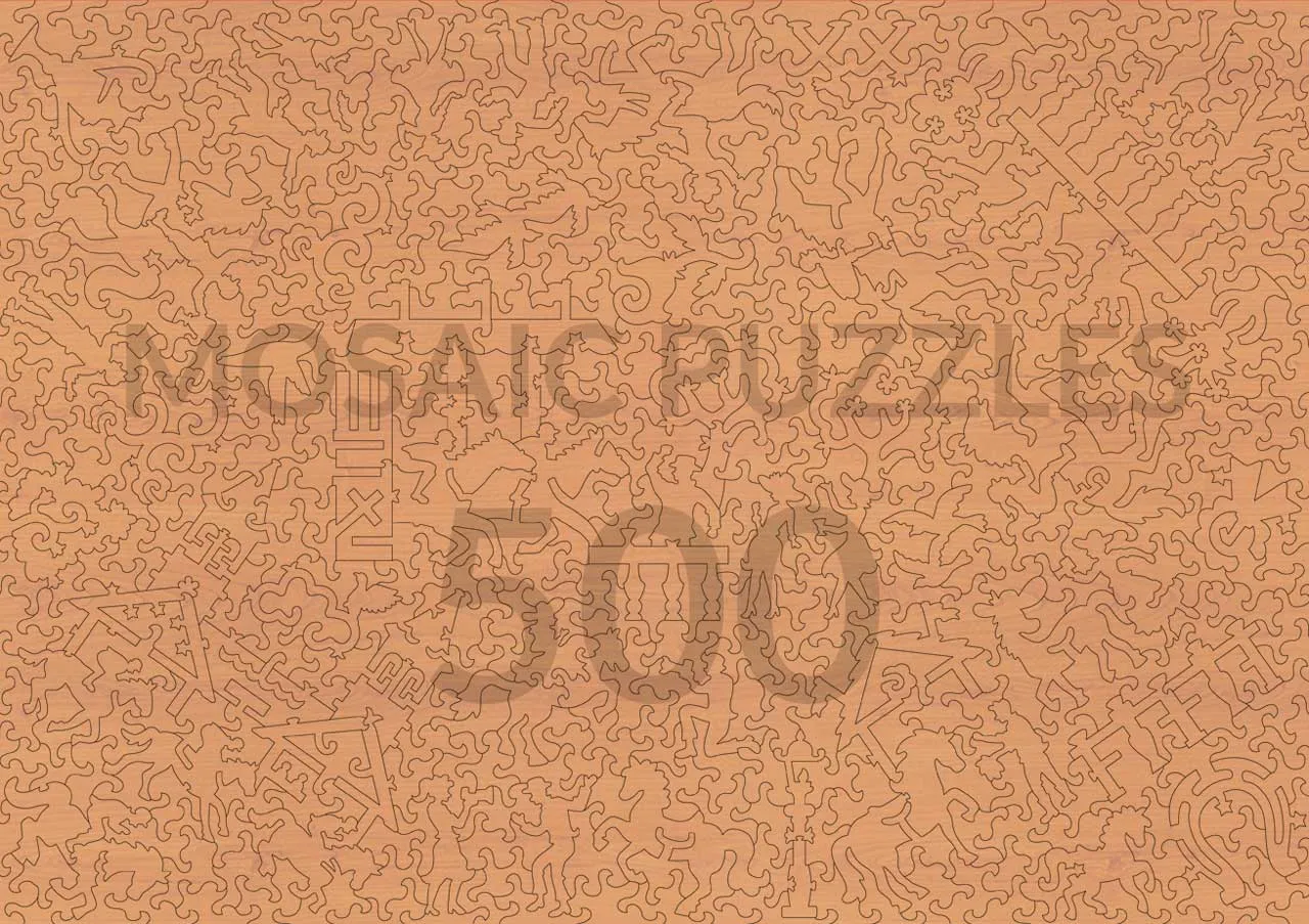 Mosaic Puzzles Fourth Troopers puzzle lemn 500 piese western