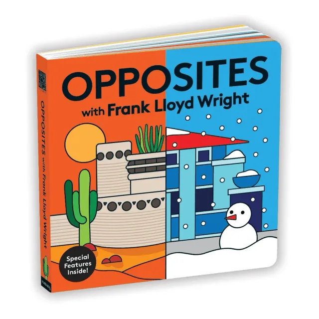 Mudpuppy Frank Lloyd Wright Opposites carte cartonată copii