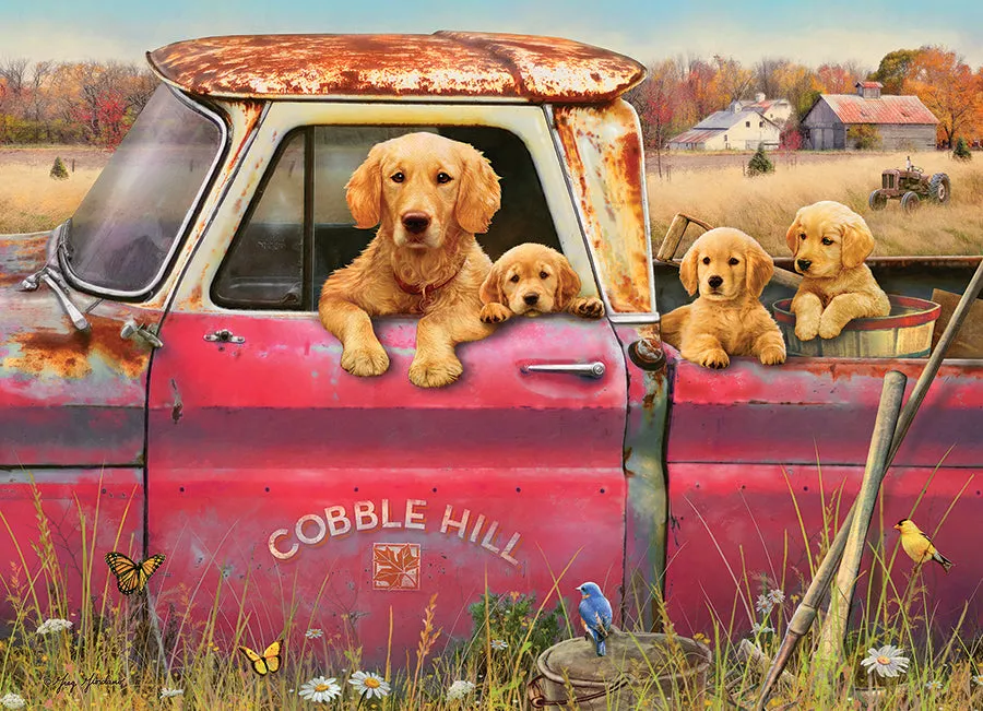 Cobble Hill Farm puzzle 1000 piese catelusi