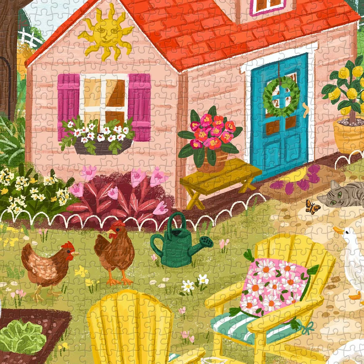PieceRelax PieceClicks U1096 Whimsy Garden House puzzle 1008 piese