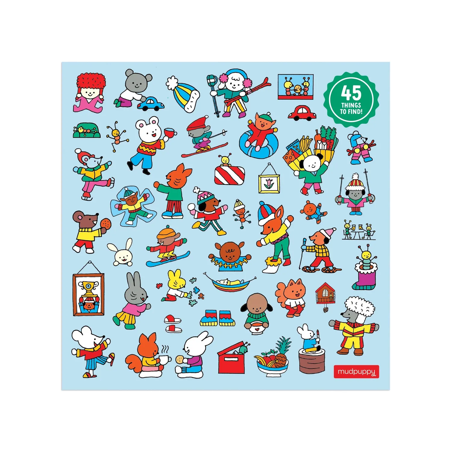 Mudpuppy Winter Chalet 500 puzzle 500 piese cautare iarna