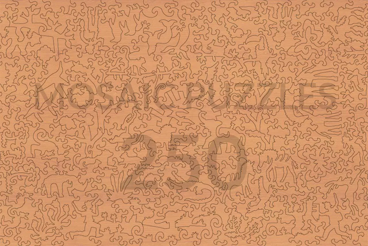 Mosaic Puzzles Animals in the Wild puzzle lemn 100 piese animale